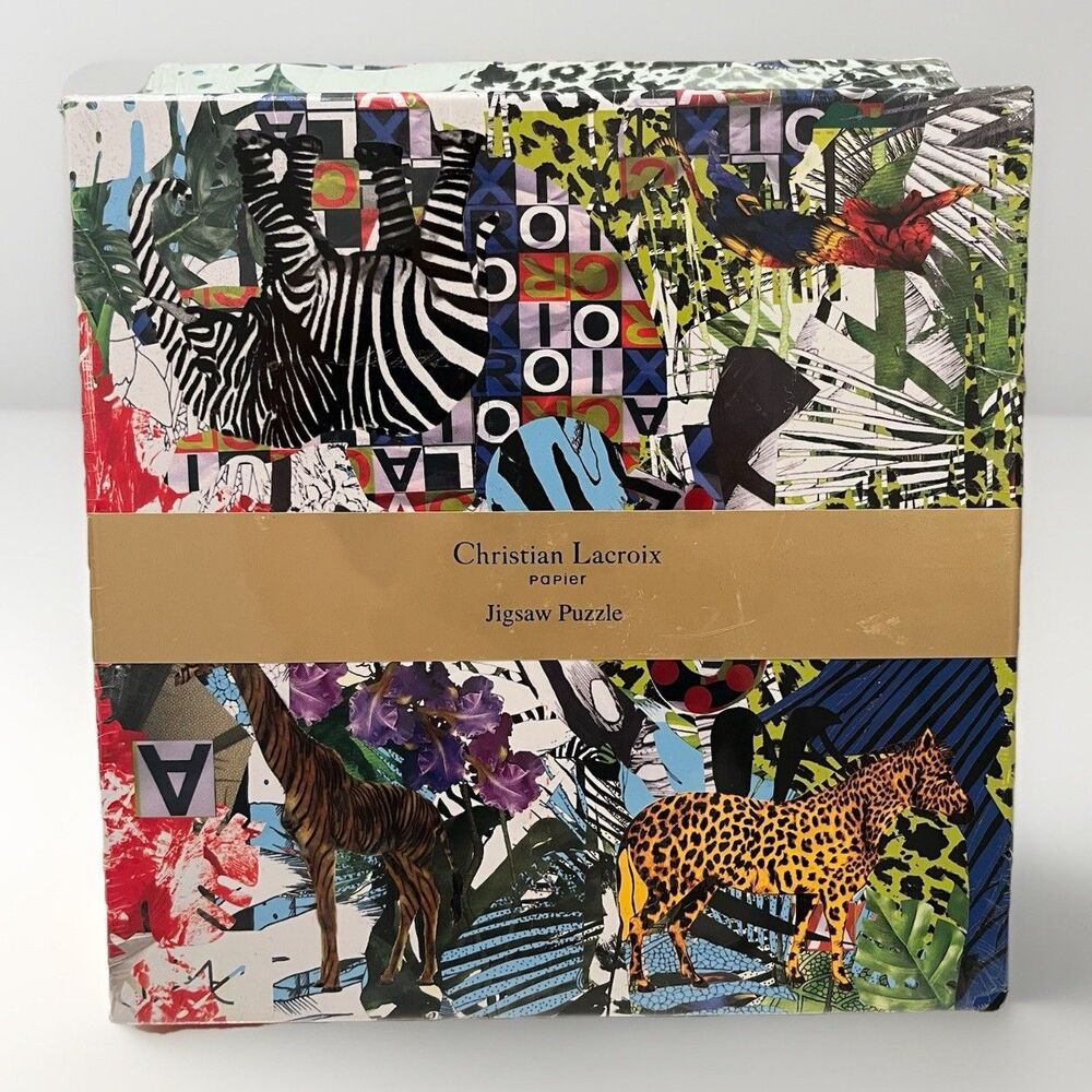 Christian Lacroix Glam’azonia Jigsaw Puzzle 36 Piece Double-Sided Puzzle New